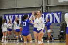 Volleyball vs Babson  Wheaton Women's Volleyball vs Babson College. - Photo by Keith Nordstrom : Wheaton, Volleyball, VB